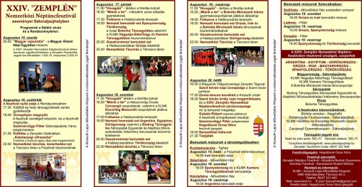 Zemplén Nemzteközi Néptáncfesztivál 2012  - ZEMPLÉN Nemzetközi Néptáncfesztivál